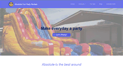 Desktop Screenshot of absolutefunpartyrentals.com